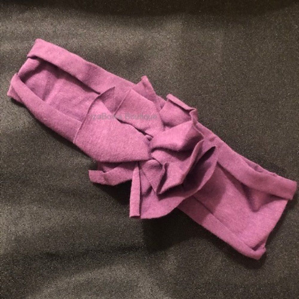 Purple Twist Knit Headband  TSPU  new